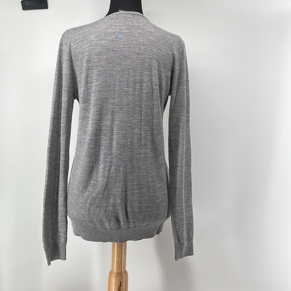 CLUB Monaco merino wool sweater fine knit Color block two tone sz M - Picture 11 of 11